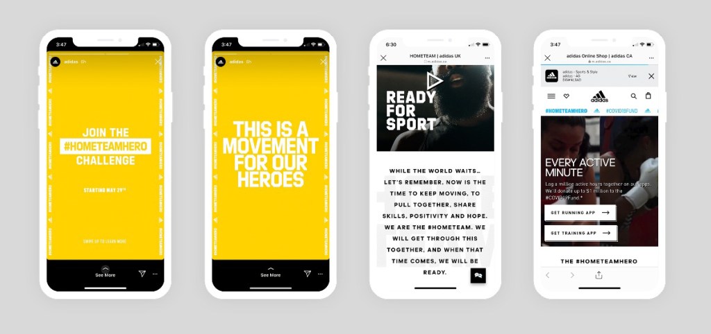 Adidas encourages off-line activity on Instagram