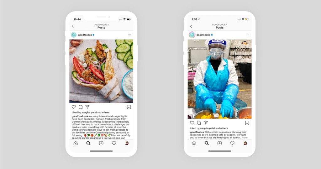 Goodfood builds trust with transparency on Instagram